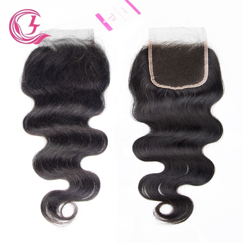 Virgin Hair of Body Wave Natural Wave 5X5 closure Natural black color 130 density For Medium High Market best quality virgin hai