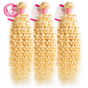 Virgin Hair of Deep Wave Bundle #613 100g With Double Weft For Medium High Market private label hair treatment