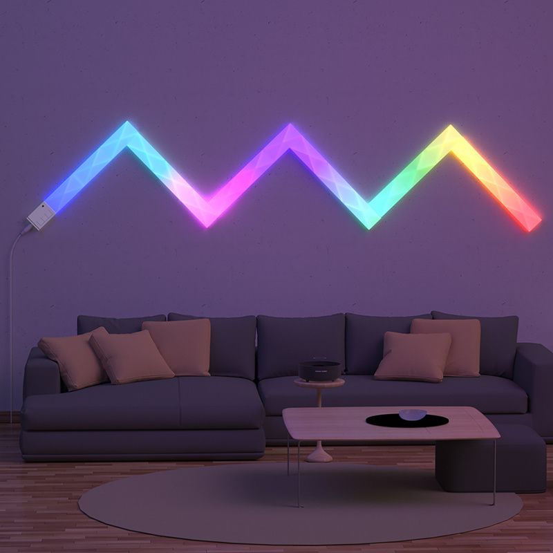 Smart APP Control Diy Design Various Functions Rgb Magic Color Diy Smart Dream Color Led Light Bar Glide Wall Light