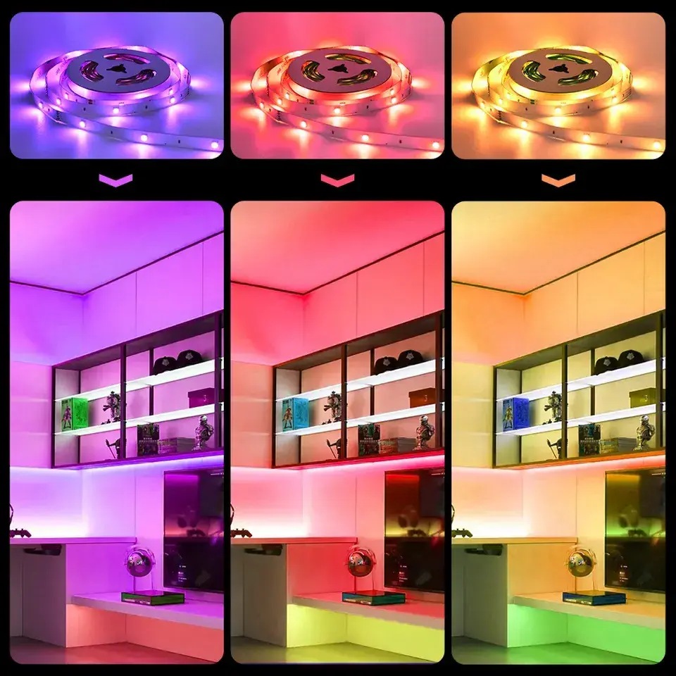 CL Lighting Wholesale Custom 12V Set Waterproof Led Strip Light Rgb for Living Room