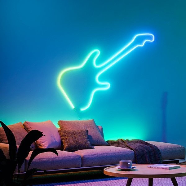 E-commerce Supplier Rgb Magic Color Tuya Smart Neon Rope Lights, 5M Flex Strip Neon Led for Gaming, Bedroom, LivingRoom Decor