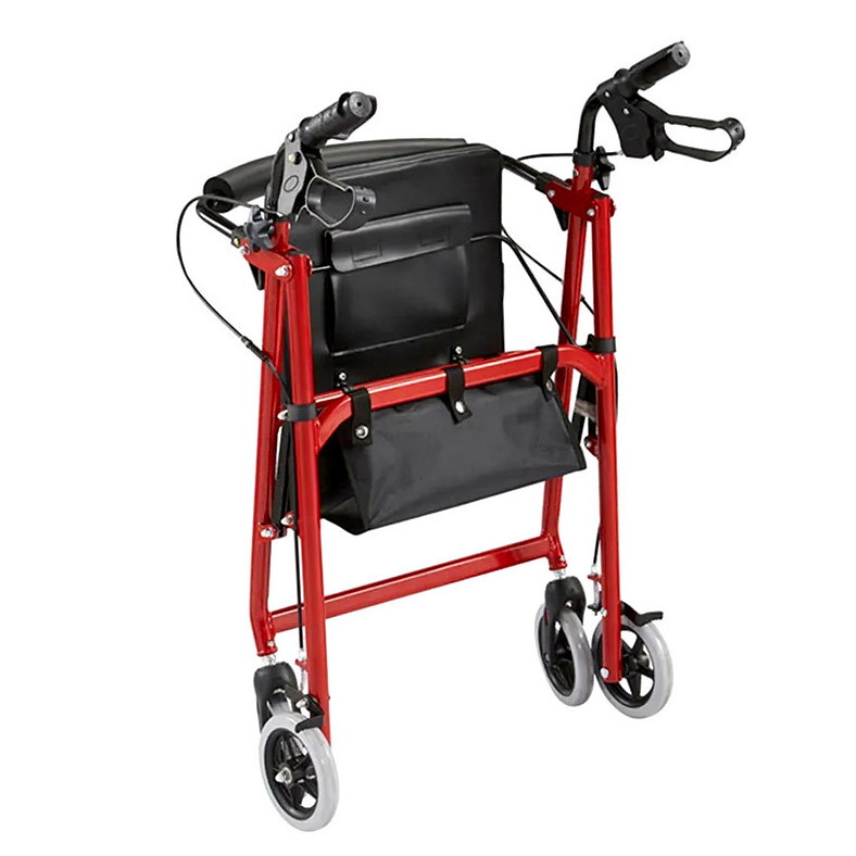 Hot Sale Therapy Supply Outdoor Homecare Shopping Cart Rollator Walker for Elderly