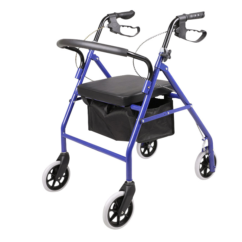 Hot Sale Therapy Supply Outdoor Homecare Shopping Cart Rollator Walker for Elderly