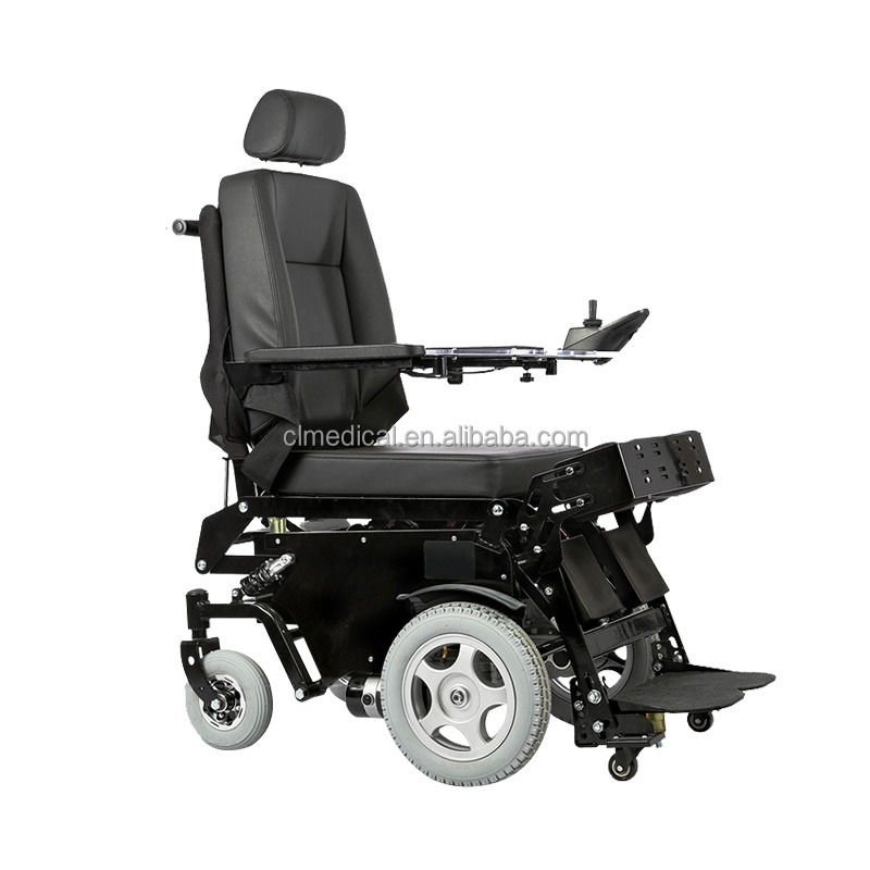 Rehabilitation Therapy Standing Wheelchair Folding Electric Standing Up Wheelchair For Disabled