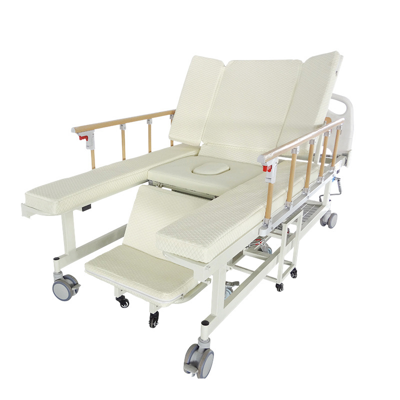 Factory Price Hospital Wheelchair Bed With Toilet Nursing Bed For The Elderly