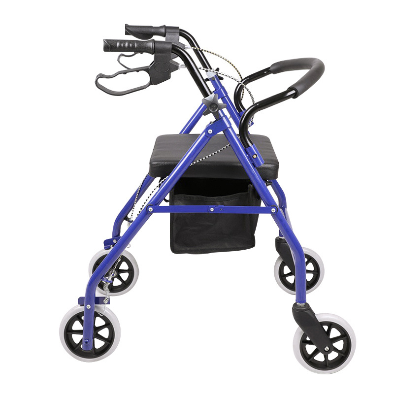 Hot Sale Therapy Supply Outdoor Homecare Shopping Cart Rollator Walker for Elderly