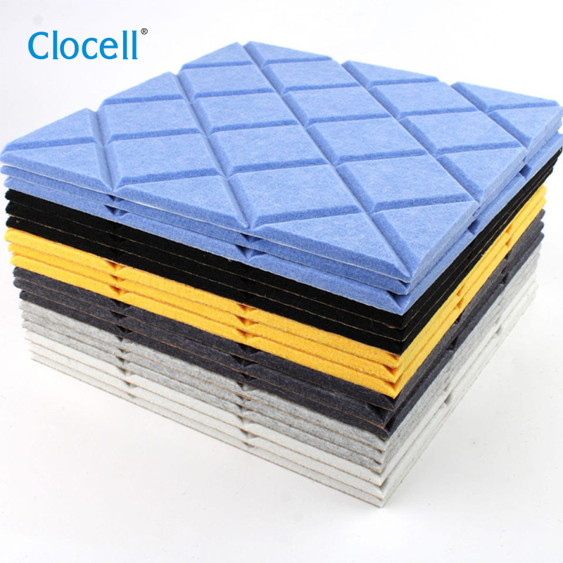 Acoustic Panel Dense Thick Soundproofing and Sound Absorbing Panel, Wall and Ceiling Acoustical Treatment Felt tiles for Home