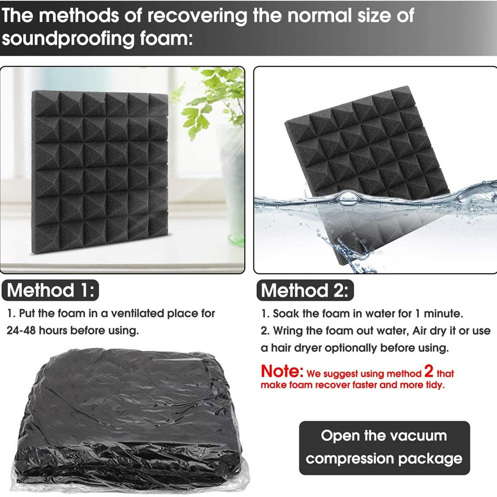 Clocell Studio Acoustic Foam Panels Sound Insulation Treatment KTV Room Wall Soundproof Foam Sponge Pad sound proof wall panels