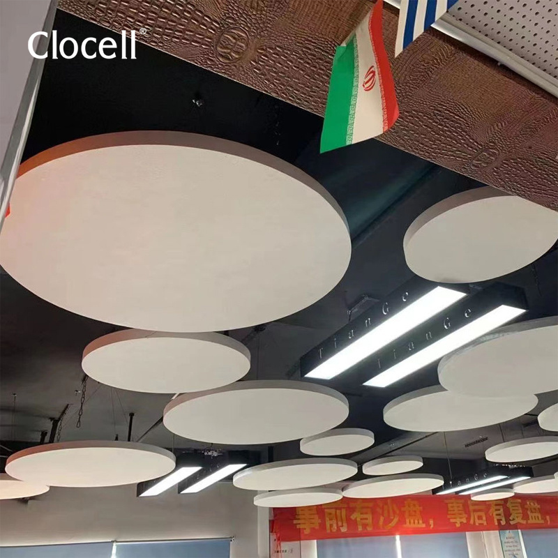 Clocell Glass fiber Ceiling Square Panel Ceiling Tiles Interior Home Ceiling Decoration