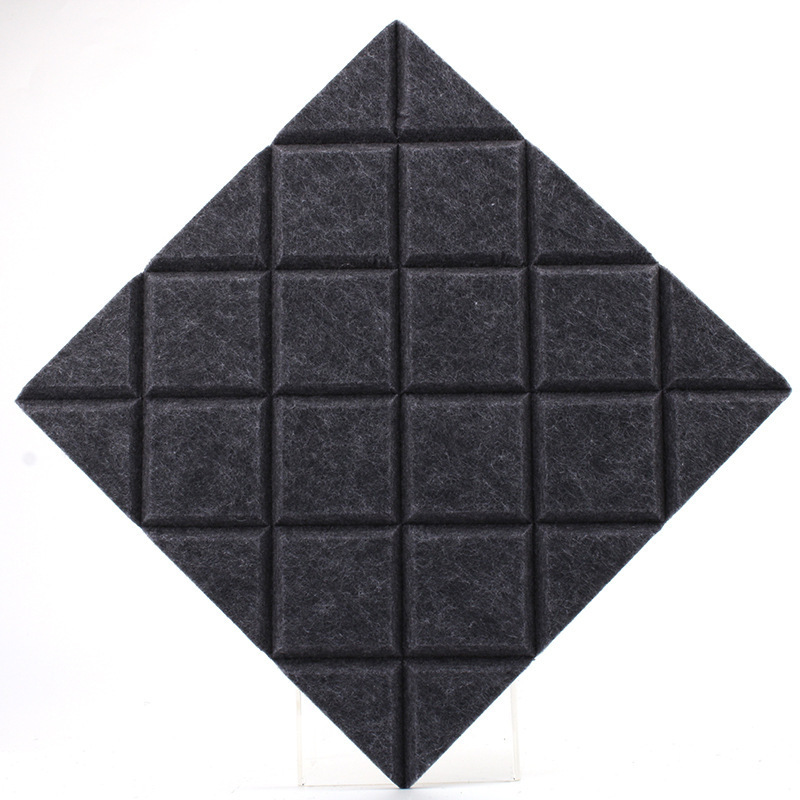 Acoustic Panel Dense Thick Soundproofing and Sound Absorbing Panel, Wall and Ceiling Acoustical Treatment Felt tiles for Home