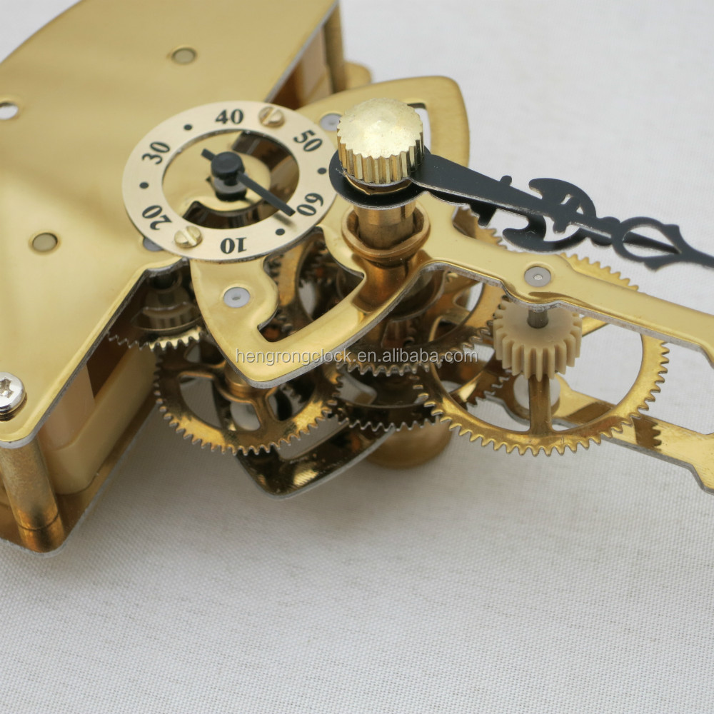 Skeleton clock movement Alarm clock mechanism