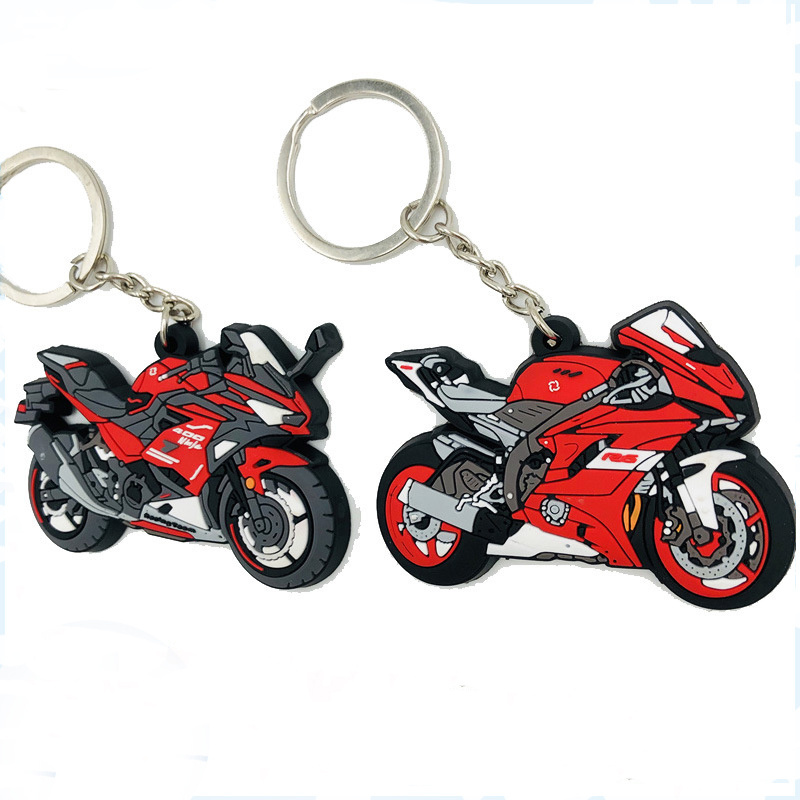 Pvc Loop Keychain Ring Arm Move Rubber Key Chain