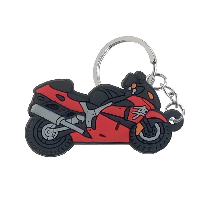 Pvc Loop Keychain Ring Arm Move Rubber Key Chain