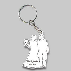 Wholesale Hot Sale Eco Friendly Golden Supplier Doubl Side Pvc Keychain