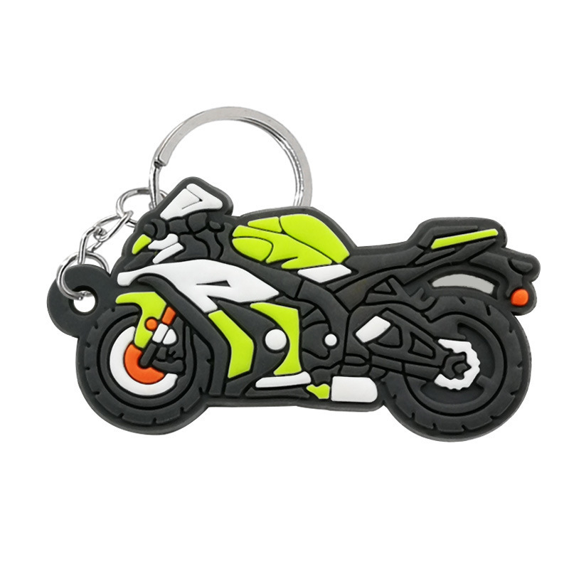 Pvc Loop Keychain Ring Arm Move Rubber Key Chain