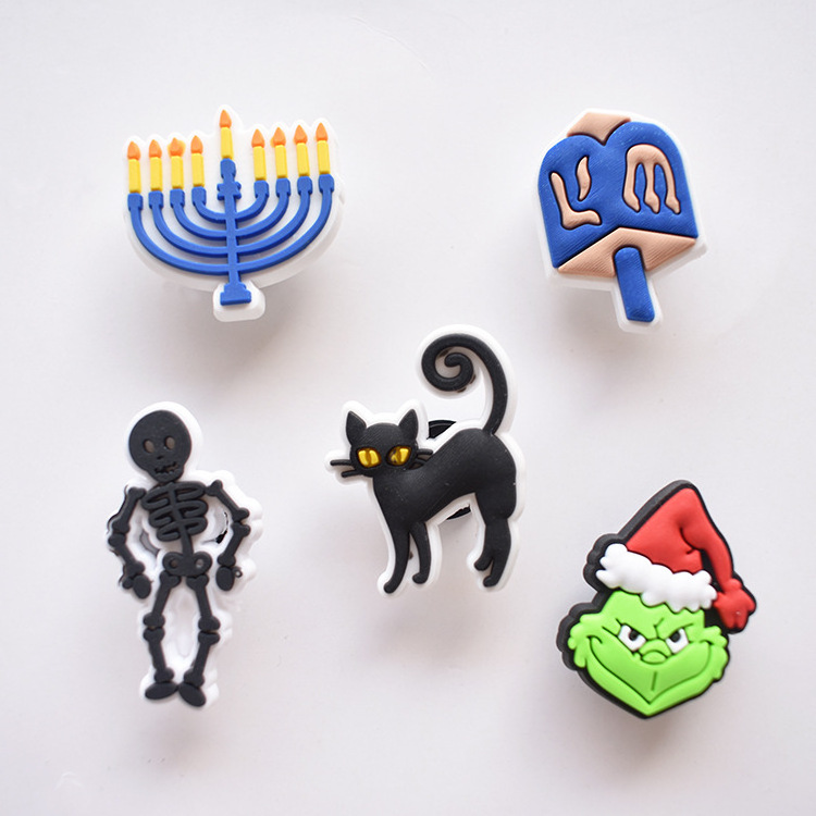 Halloween Horror Movie Style Shoe Charms Pvc Designer Clogs Accessories Decorations