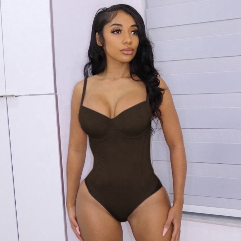 Solid Color Mesh Patchwork One Piece Lingerie Bodysuits Women Strap Backless Romper Mujer Cami Jumpsuit