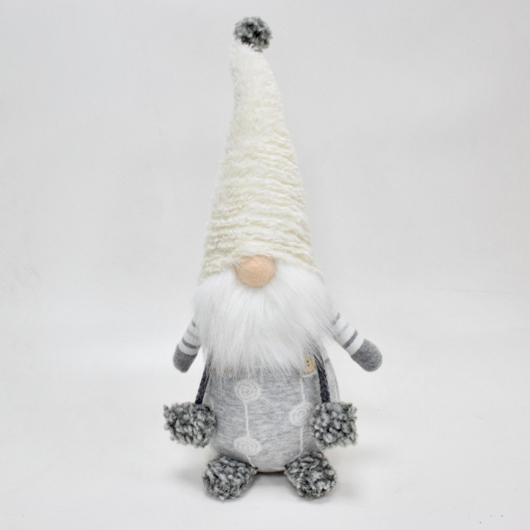 Fancy Xmas Gnome Christmas Ornaments Santa Claus White Plush Christmas Decorations Gnome Swedish Stuffed Gnome For Home Decor