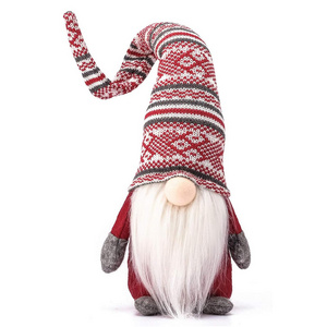 19 Inch Factory Vintage Christmas Decoration Supplies Table Cabinet Ornament Gonk Red Elf Xmas Gnome Plush