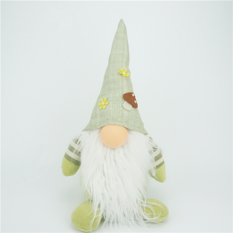 Decoracion Navidad Scandinavian Tomte Nordic Nisse Dwarf Elf Christmas Plush White Bearded Gnome Ornament