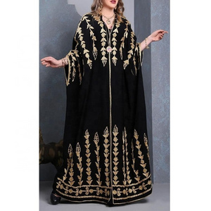 2023 Summer New African Dashiki Loose Flower Print Turkish Maxi Kaftan Dresses Muslim Fashion Middle Eastern Abaya Long Dress