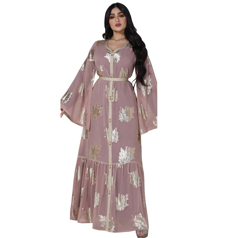 Wholesale Chiffon Abaya Dubai Turkey Muslim Hijab Dress Jalabiya African Dresses Abayas for Women Musulmane Longue  Kaftan Robe