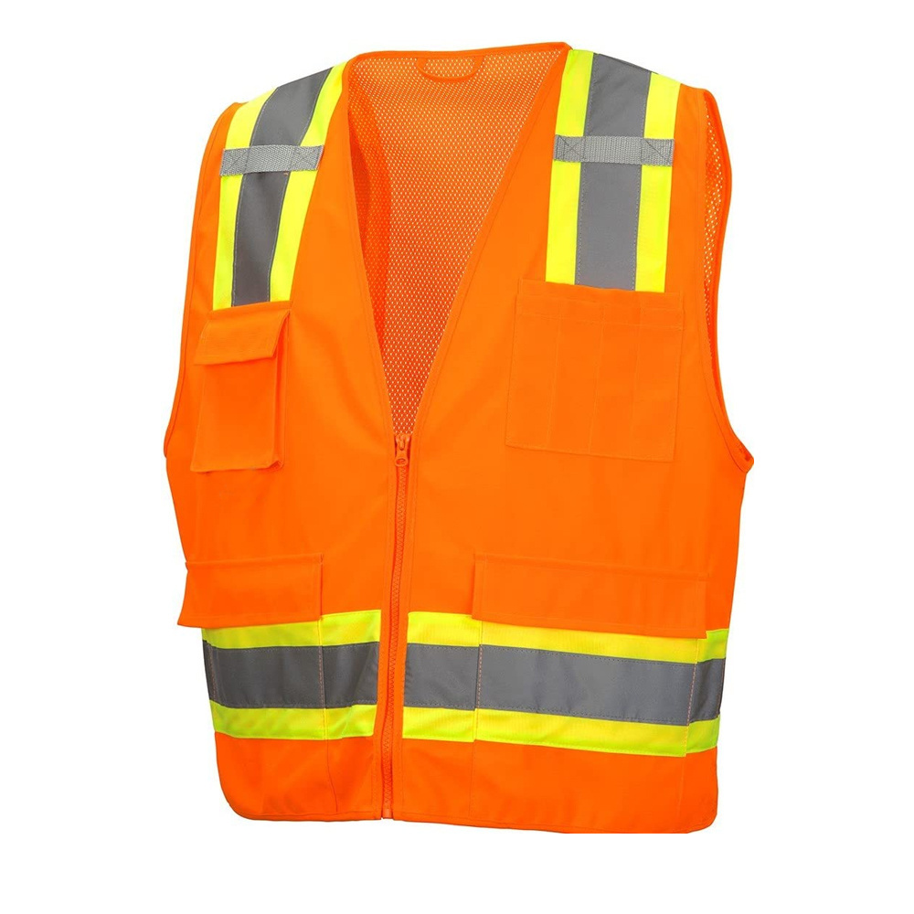 Wholesale High Visibility Security Reflective Safety Vest With Pocket Made in Best Material Safety Vest