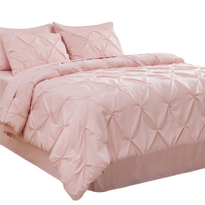 Wholesale comfortable polyester bedding set 2023 polyester bed sheets polyester quilt bedding set