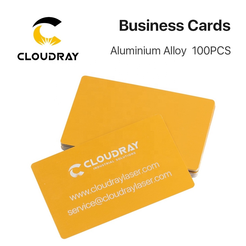 Cloudray AM16 Business Name Cards Aluminium Alloy  Metal Sheet Testing Material For Laser Marking Machine