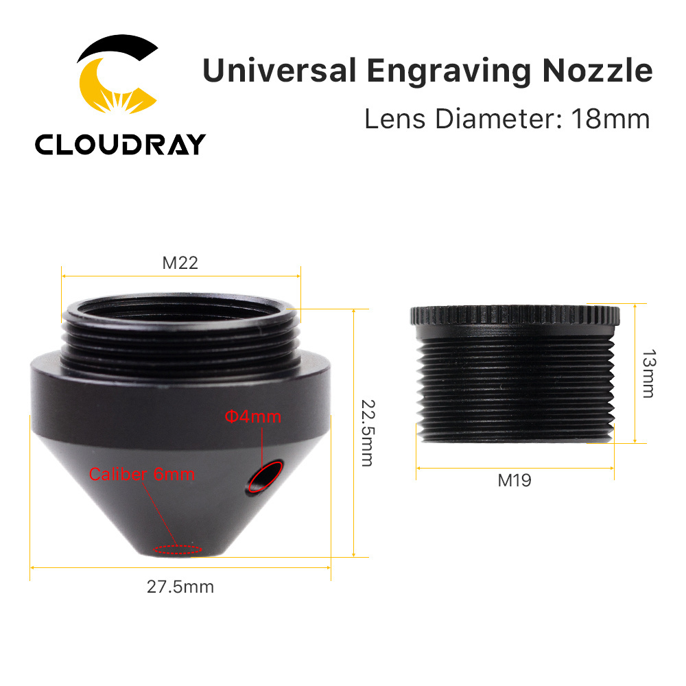 Cloudray Laser  Parts Compound/Universal Engraving Nozzle