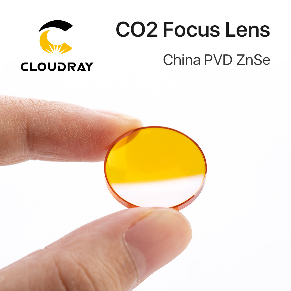 Cloudray 01 Laser  Equipment Parts China PVD Znse Focus Lens For Laser Engraving Machine D18 / D19.05 / D20mm