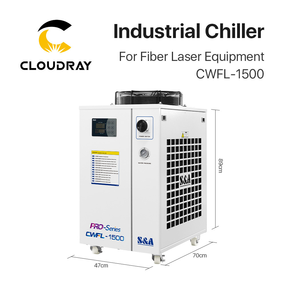 Cloudray BM3 S&A CWFL-1500 Industrial Water Cooled Chiller For Fiber Laser Cutting Machine