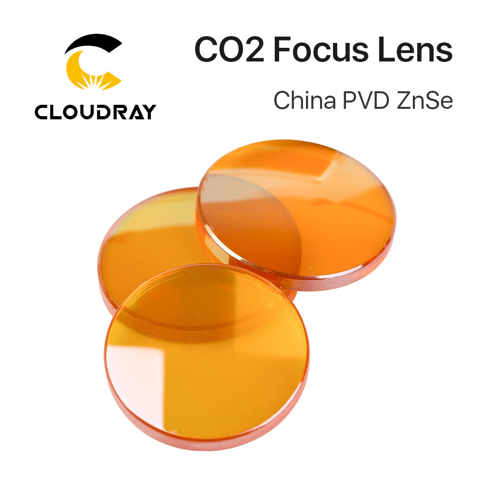 Cloudray 01 Laser  Equipment Parts China PVD Znse Focus Lens For Laser Engraving Machine D18 / D19.05 / D20mm