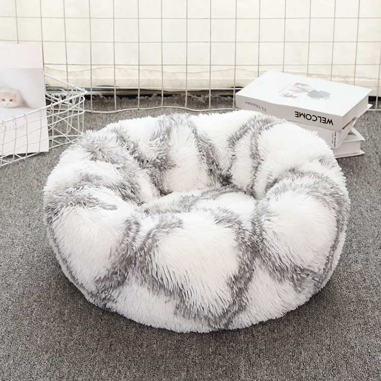 Ufbemo Custom Designer Polyester Fiber Pink Winter Cocoon Cama De Gato Katzenbett Pet Dog Cat Bed