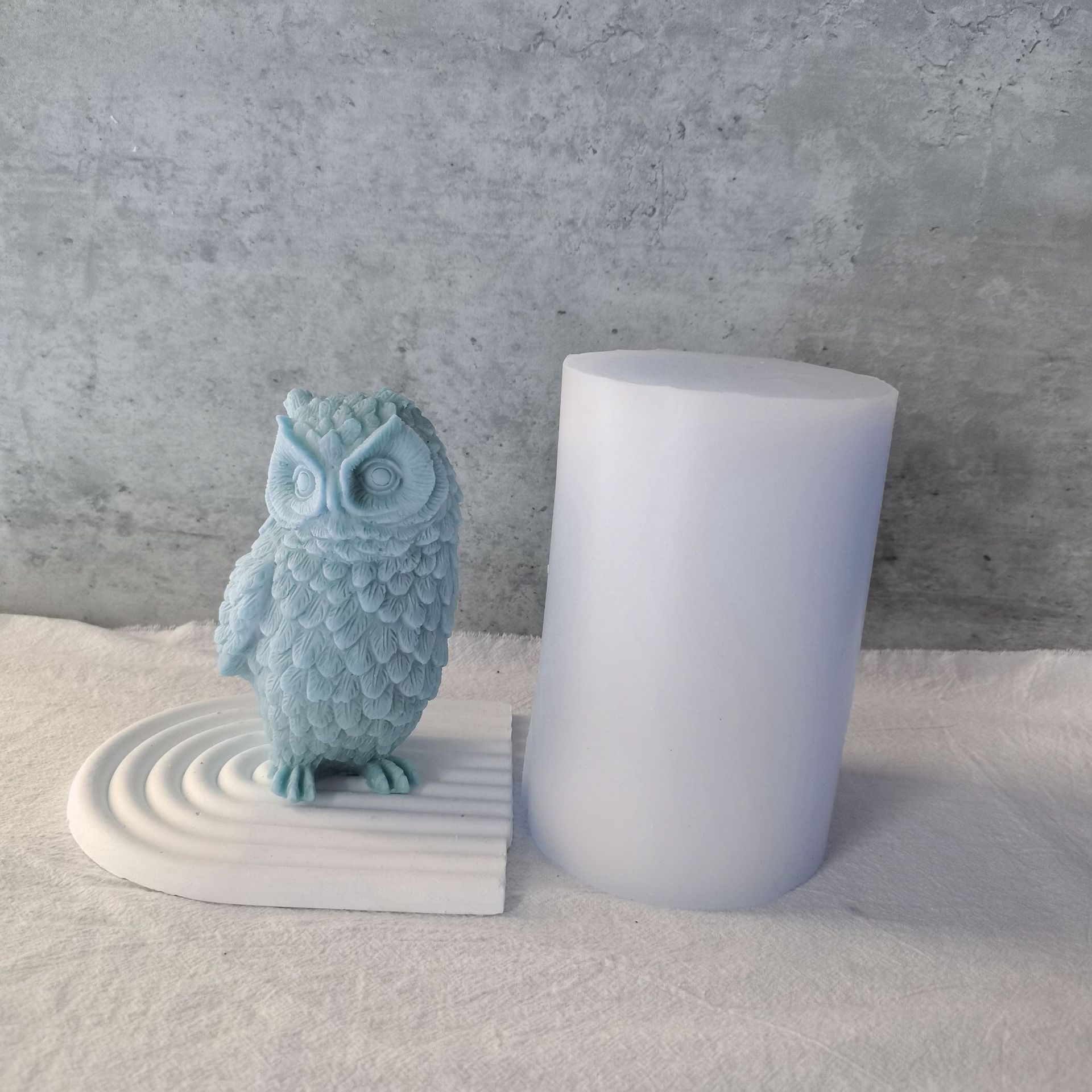 New Big Size Owl Animal Scented Candle Silicone Mold  Halloween Easter DIY Decor Furnish  Soap High Quality Drip Mold