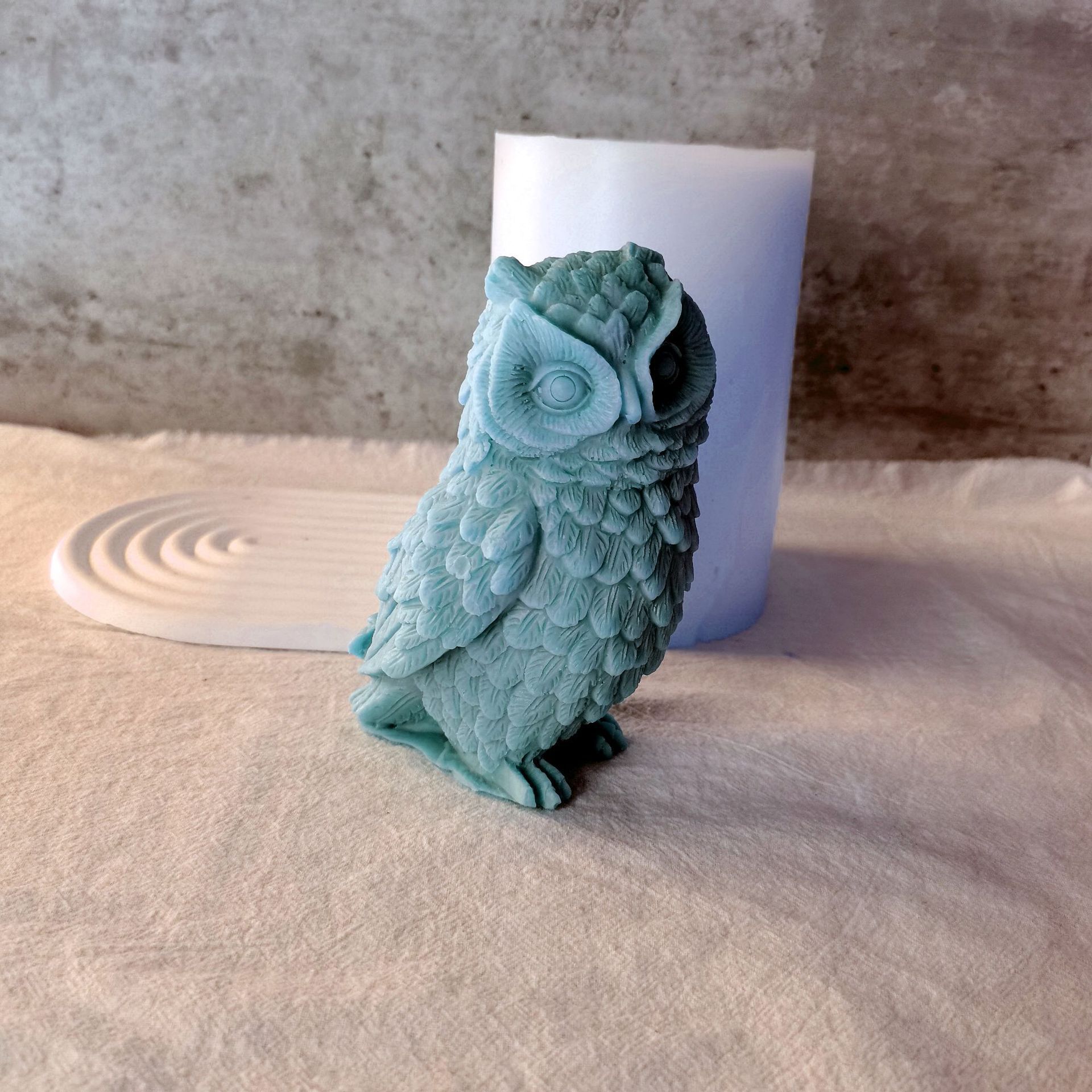 New Big Size Owl Animal Scented Candle Silicone Mold  Halloween Easter DIY Decor Furnish  Soap High Quality Drip Mold