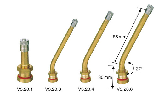 V3.20.4 NATURAL RUBBER COVER BRASS STEM VALVE TIRE PRESSURE MONITORING SYSTEM VALVES