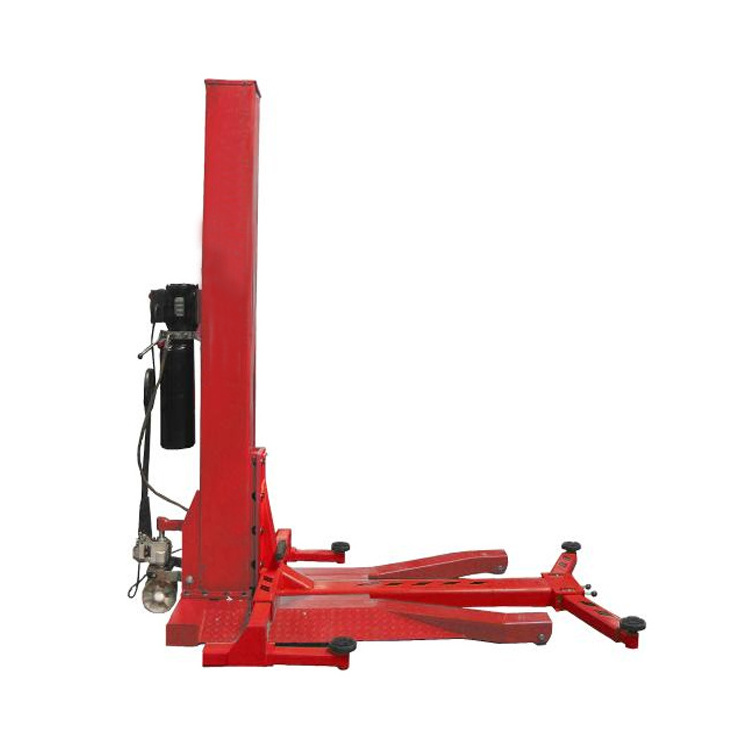 S-2700 Mechanical lock Movable Single Post second hand car lift