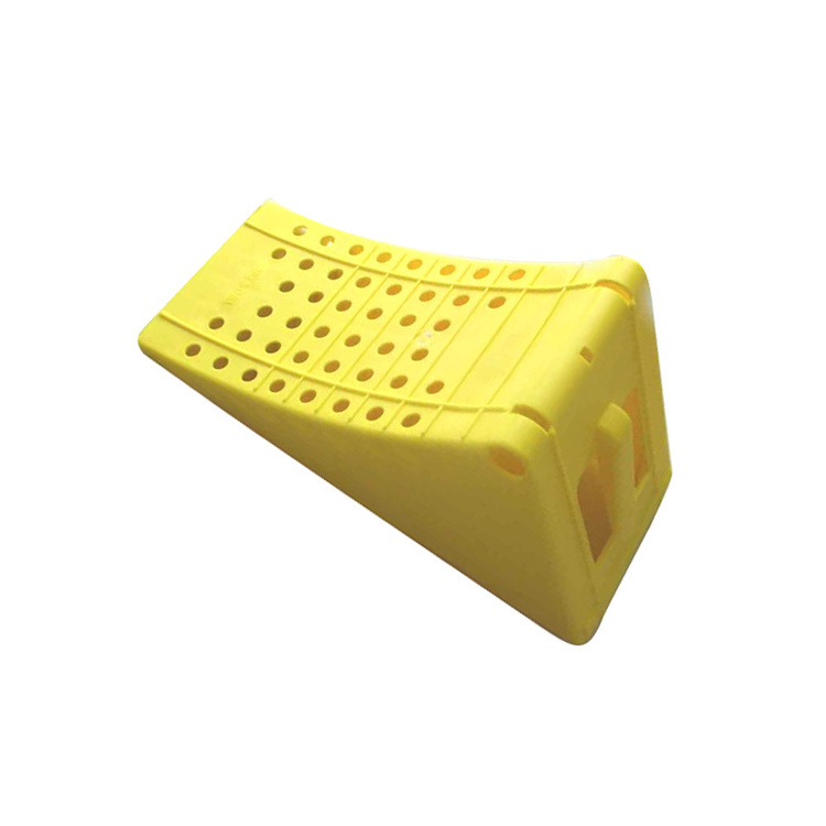 2024 hot sale low price plastic car or truck use heavy load yellow wheel chock