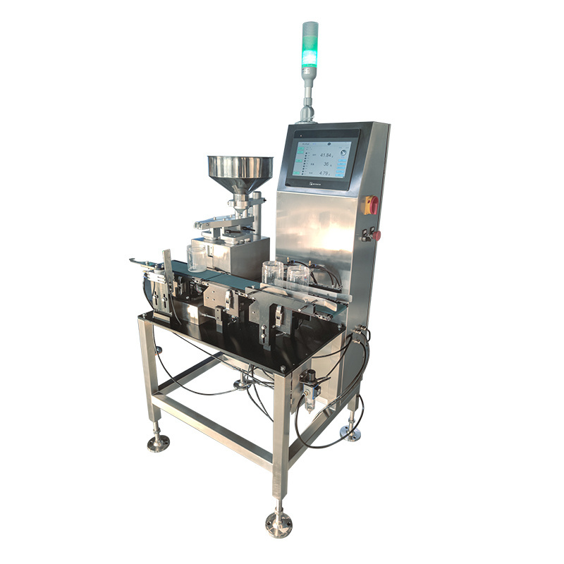 Semi automatic fine powder weighing and filling machine