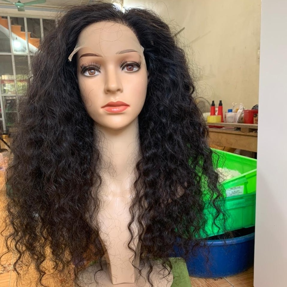 Hair that is naturally curly ~ 100% Frontal Wigs Human Hair Extension Factory Price List