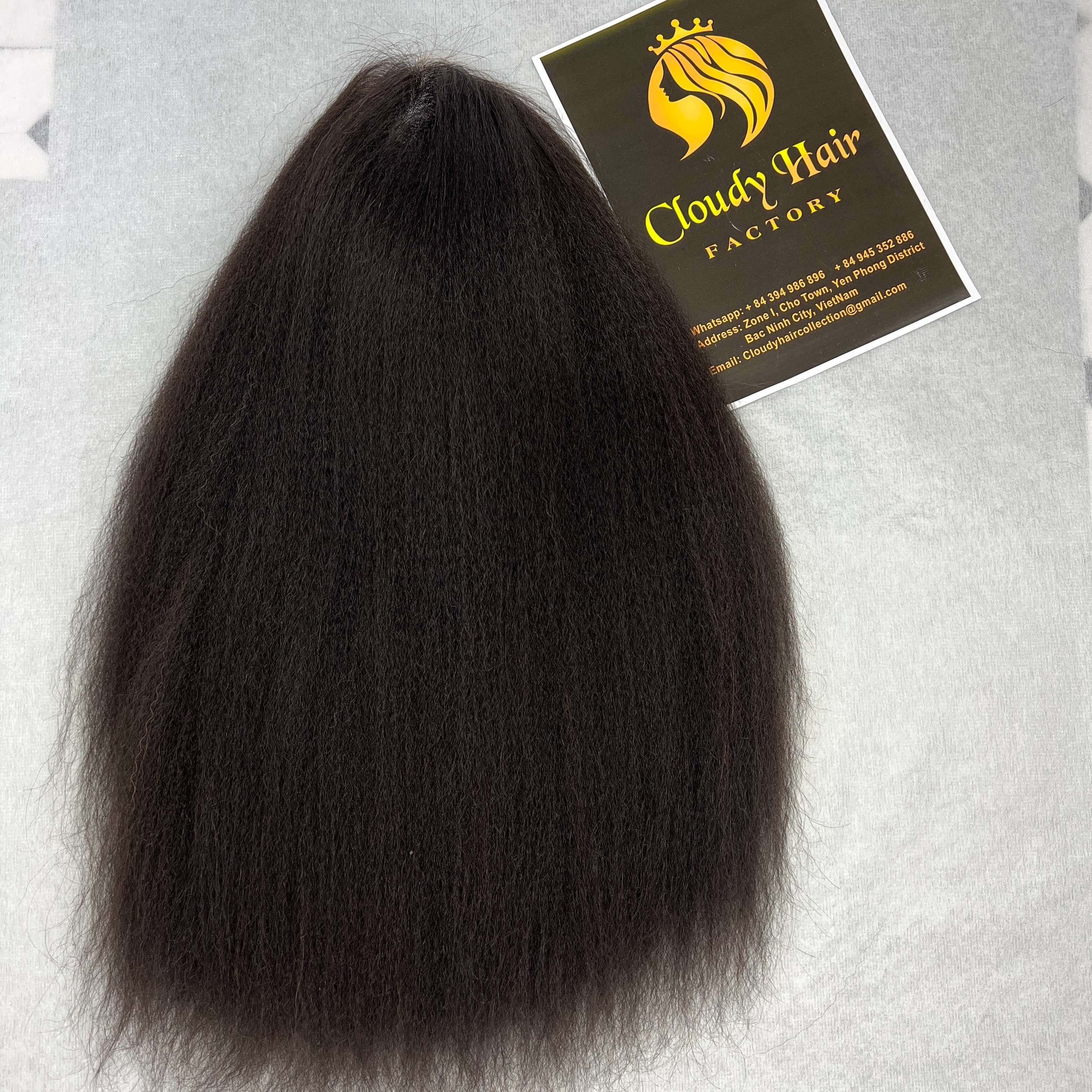 Manufacturer Soft Kinky Straight Real Natural Color Vietnamese Weave 100% Virgin Hair Wig Raw Human Hair Vendors