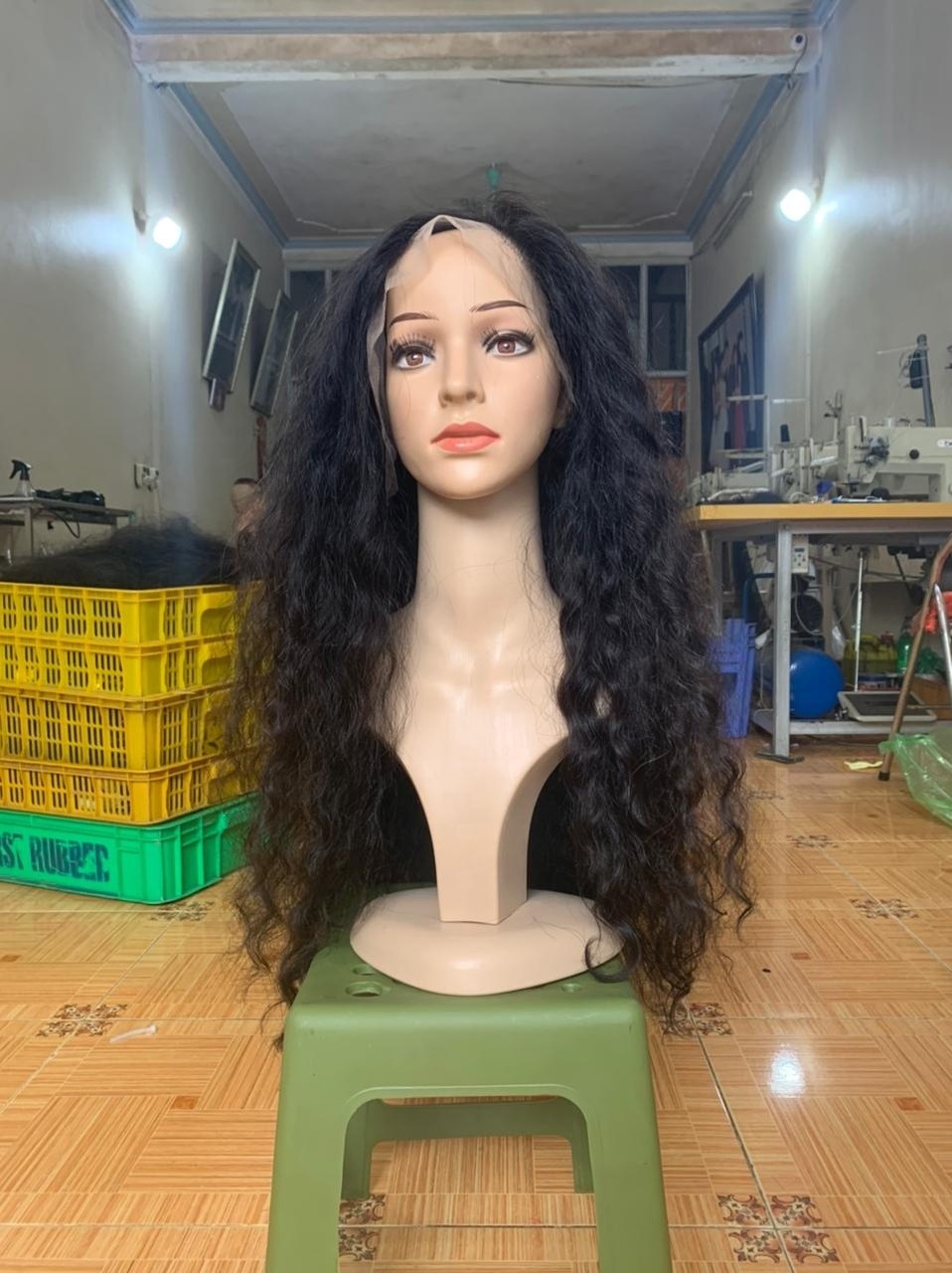 Hair that is naturally curly ~ 100% Frontal Wigs Human Hair Extension Factory Price List