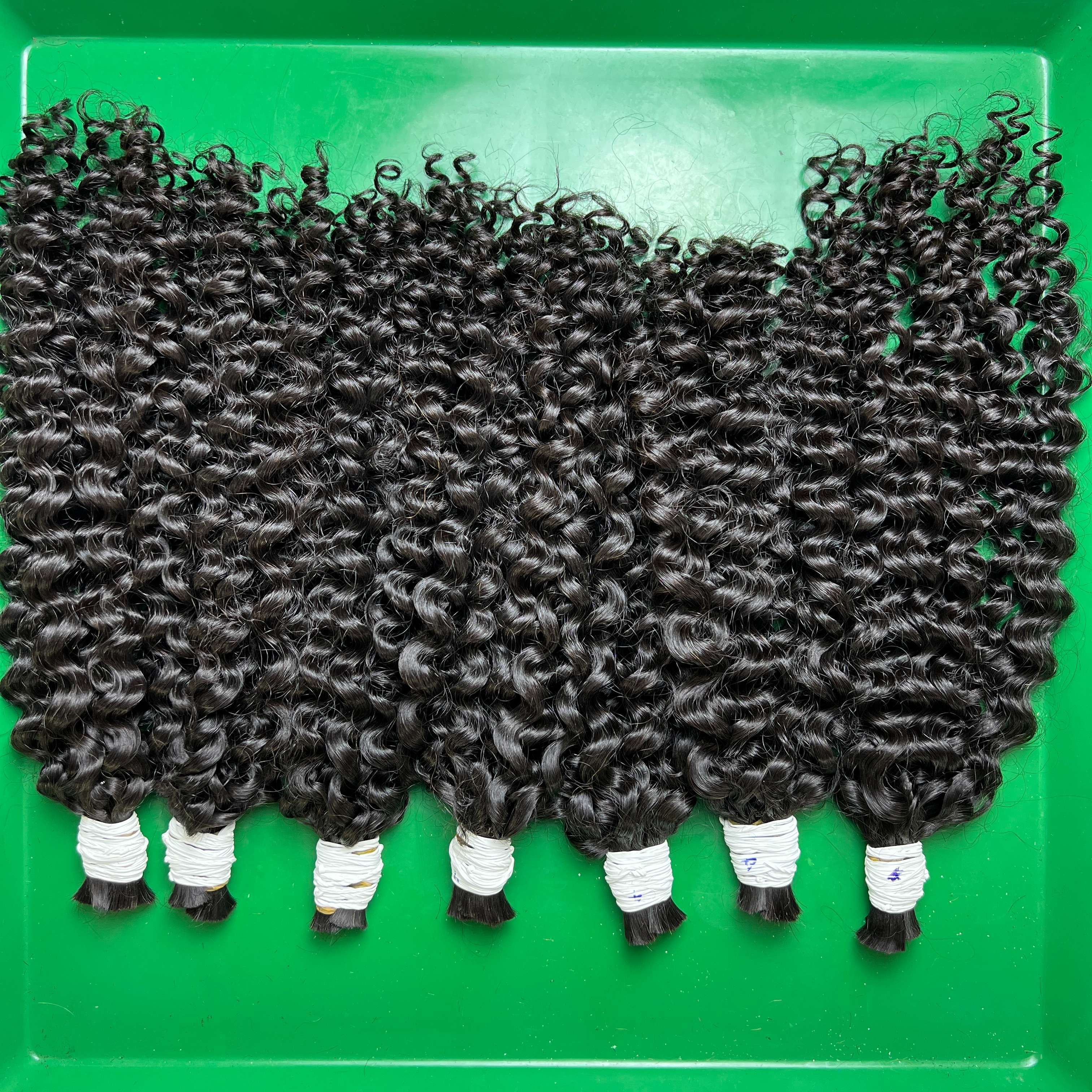 Vietnamese Vendor Hair Make Wig Bulk Hair Extensions With Wholesale Price | Eurasian Curly Bulk Hair Extensions