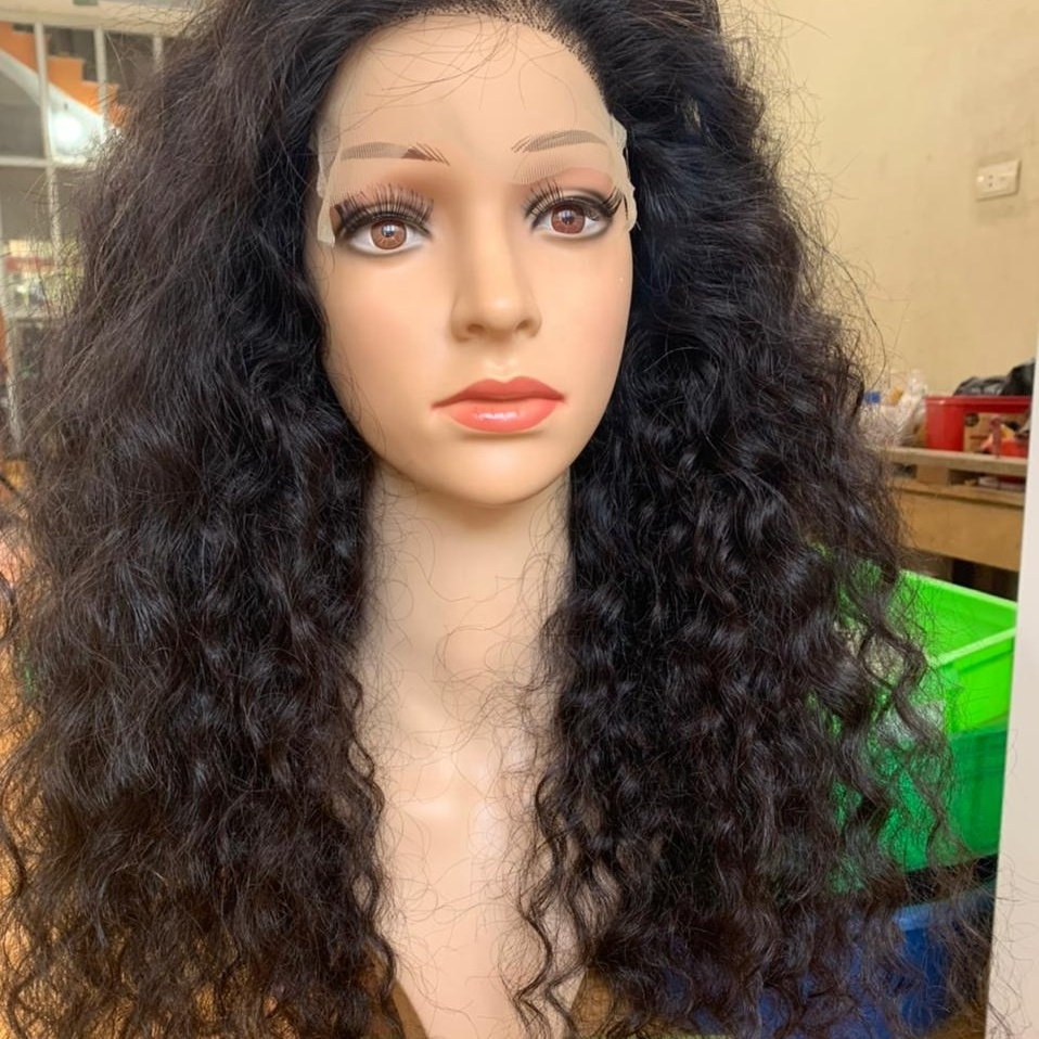 Hair that is naturally curly ~ 100% Frontal Wigs Human Hair Extension Factory Price List