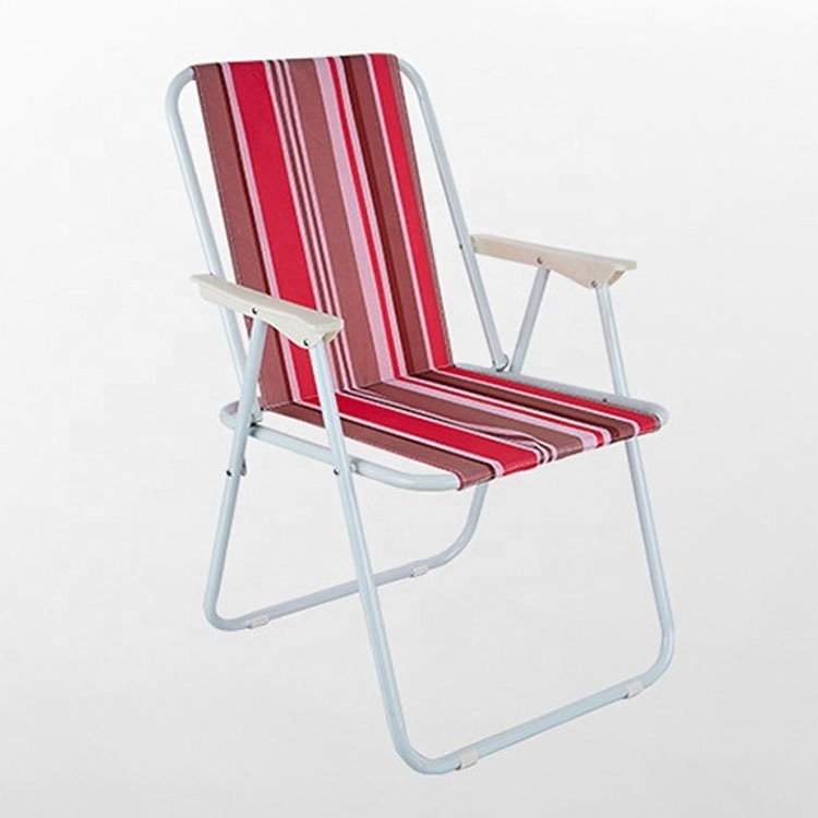 Reclining Portable Lightweight Picnic Boho Striped Beach Chair