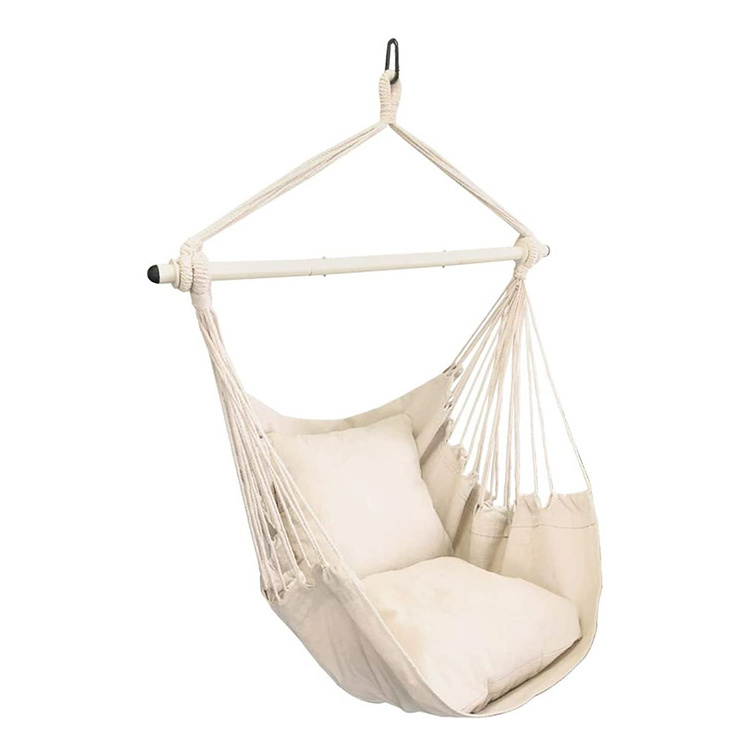 silla hamaca Design Fabric Steel Wholesale Portable Outdoor Garden Camping Macrame Swing Hammock Hanging Chair