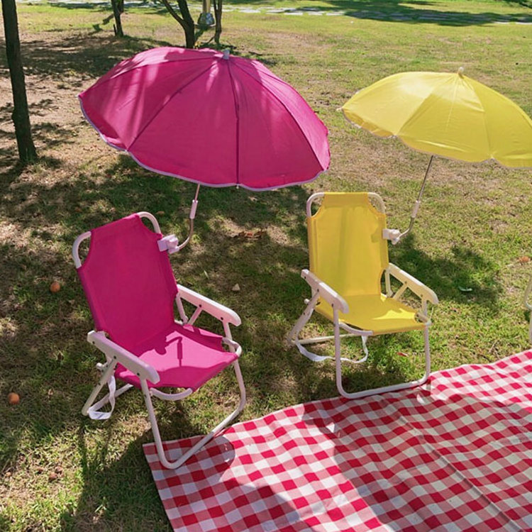 Portable Wholesale Outdoor Picnic Foldable Reclining Lightweight Camping Folding Kids Beach Chair With Umbrella