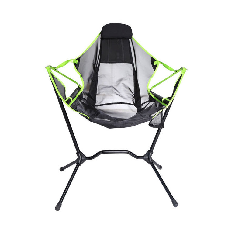 Portable Beach Picnic Seat Fishing Ultralight Folding Outdoor Furniture Rocking Swing Camping Chair For Hiking