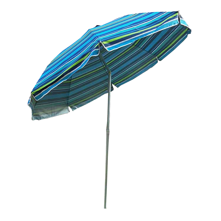 Cheap China Factory Wholesale Outdoor Parasol & Base Windproof Beach Umbrella With Custom Logo